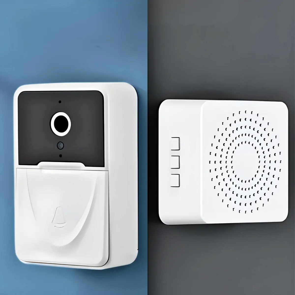 Campainha C/ Câmera Wifi S Fio Inteligente Interfone C Áudio - Imagem 2